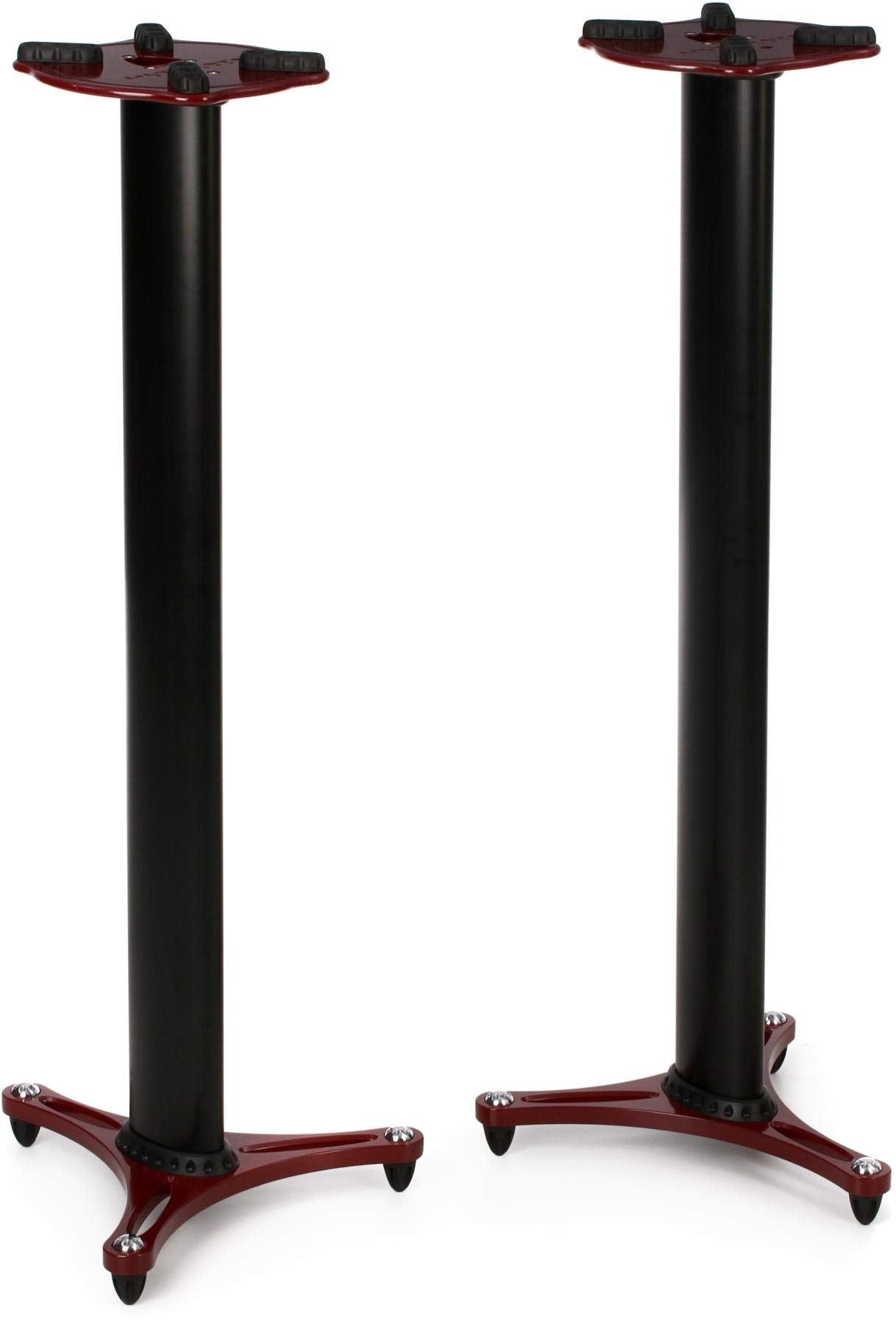 MS-90-45 Studio Monitor Stand 45'', PAIR, Red (SOLD AS PAIR)
